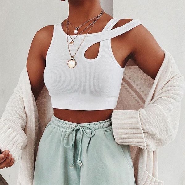 camisoles & tanks 2021 asymmetric thread vest personality solid color bottoming all-match exposed navel, Black;white
camisoles & tanks 2021 asymmetric thread vest personality solid color bottoming all-match exposed navel, Black;white