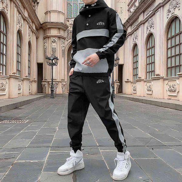 men's tracksuits conjuntos de agasalho moletom masculino poliéster macacão com capuz jaqueta + calças pulôver esporte terno 2pc roupas, Gray
men's tracksuits conjuntos de agasalho moletom masculino poliéster macacão com capuz jaqueta + calças pulôver esporte terno 2pc roupas, Gray