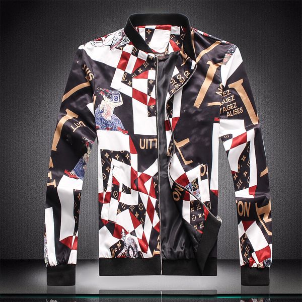 spring autumn breathable outerwear men's jacket matching stand-up collar man jackets korean slim fit long sleeve printing coats mens cl, Black;brown
spring autumn breathable outerwear men's jacket matching stand-up collar man jackets korean slim fit long sleeve printing coats mens cl, Black;brown
