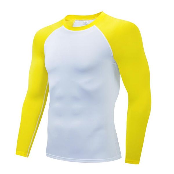 long sleeve sport shirt men fitness gym tshirt sportswear white yellow running t compression workout men's t-shirts, White;black
long sleeve sport shirt men fitness gym tshirt sportswear white yellow running t compression workout men's t-shirts, White;black