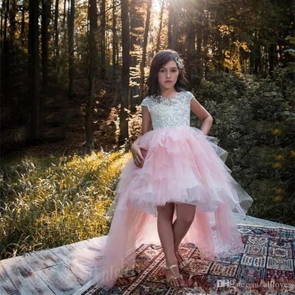 girl's dresses pink hi-lo tulle flower girl for wedding lace appliques cap sleeves kids birthday party gown first holy communion dress, Red;yellow
girl's dresses pink hi-lo tulle flower girl for wedding lace appliques cap sleeves kids birthday party gown first holy communion dress, Red;yellow