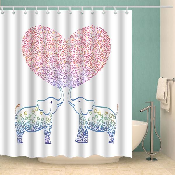 two elephants kiss shower curtain set with 12 hooks natural plants bathroom decoration washable polyester fabric curtains
two elephants kiss shower curtain set with 12 hooks natural plants bathroom decoration washable polyester fabric curtains
