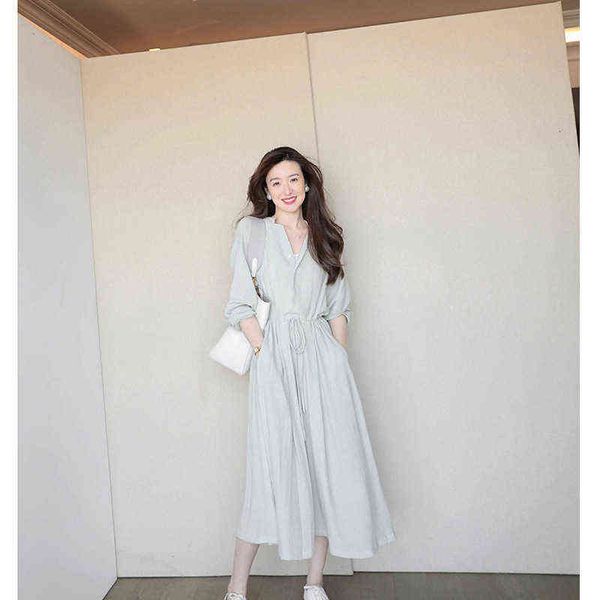 casual dresses 2022 french tea break with waist closed to show temperament long skirt gentle style shirt dr's early autumn, Black;gray
casual dresses 2022 french tea break with waist closed to show temperament long skirt gentle style shirt dr's early autumn, Black;gray