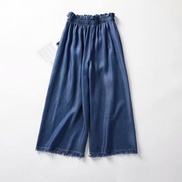 jean arrival summer korea fashion women elastic waist tencel denim wide leg pants all-matched casual calf-length jeans s949 4te1, Blue
jean arrival summer korea fashion women elastic waist tencel denim wide leg pants all-matched casual calf-length jeans s949 4te1, Blue
