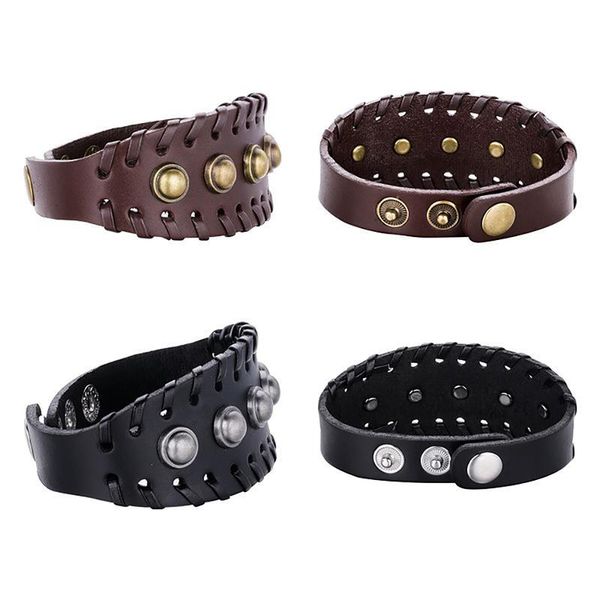 charm bracelets trendy studded cuff wristband retro punk bracelet men women faux leather bangle jewelry accessories gifts, Golden;silver
charm bracelets trendy studded cuff wristband retro punk bracelet men women faux leather bangle jewelry accessories gifts, Golden;silver