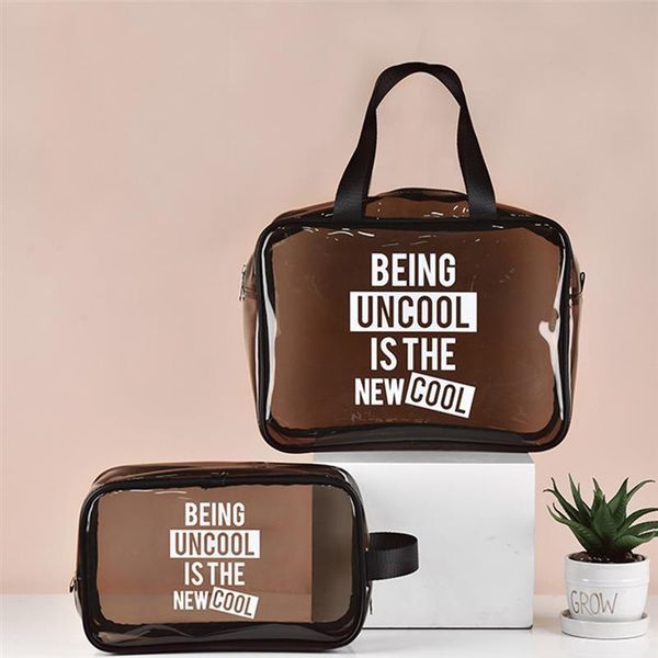 large capacity cosmetic bag transparent waterproof makeup creative portable splash proof letter printing toiletry pouch bags & cases
large capacity cosmetic bag transparent waterproof makeup creative portable splash proof letter printing toiletry pouch bags & cases