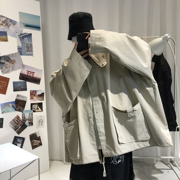 men's jackets autumn cotton oversize casual fashion pocket tooling mens streetwear loose hip-hop bomber men m-3xl, Black;brown
men's jackets autumn cotton oversize casual fashion pocket tooling mens streetwear loose hip-hop bomber men m-3xl, Black;brown