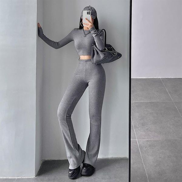 women's two piece pants autumn winter knitting 2 set bodycon korean girls long sleeve tshirt short sweater high waist casual flare, White
women's two piece pants autumn winter knitting 2 set bodycon korean girls long sleeve tshirt short sweater high waist casual flare, White
