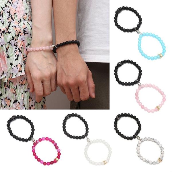 link, chain love gift jewelry attract couples bracelet rope braided lover friendship natural volcanic rocks, Black
link, chain love gift jewelry attract couples bracelet rope braided lover friendship natural volcanic rocks, Black