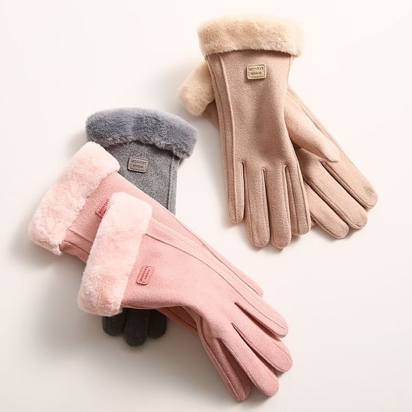 n702 warm gloves women's winter german plush thickened korean version outdoor cycling touch screen riding in autumn, Black
n702 warm gloves women's winter german plush thickened korean version outdoor cycling touch screen riding in autumn, Black