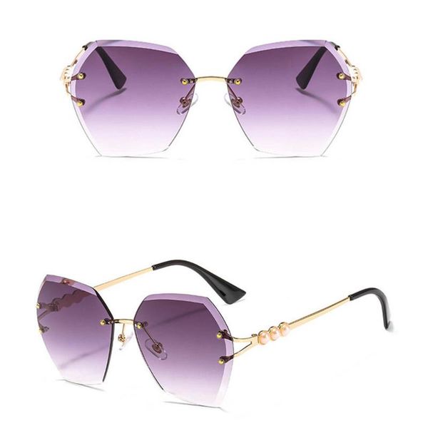 square rimless pearl sunglasses retro women brand designer trendy gradient sun glasses female, White;black
square rimless pearl sunglasses retro women brand designer trendy gradient sun glasses female, White;black