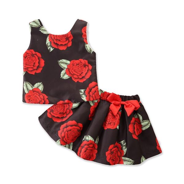 clothing sets summer girl set sleeveless vest + floral skirt suits for kids children clothes, White
clothing sets summer girl set sleeveless vest + floral skirt suits for kids children clothes, White