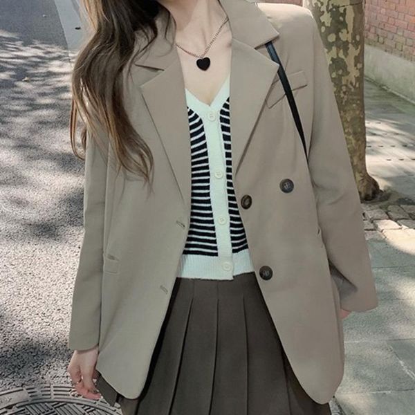 two piece dress women medium and long loose button suit high sense leisure temperament sleeve coat, White
two piece dress women medium and long loose button suit high sense leisure temperament sleeve coat, White