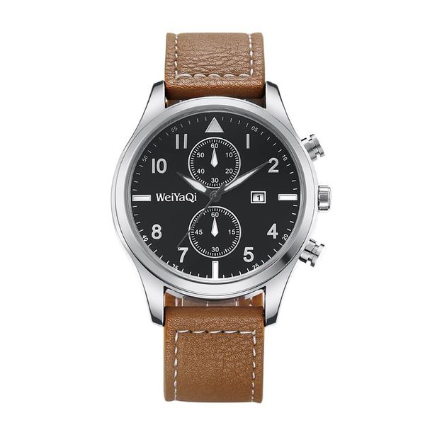 wristwatches cagarny brand business watch causal quartz watches man gift leather clock horloge relogio masculino hombre reloj, Slivery;brown
wristwatches cagarny brand business watch causal quartz watches man gift leather clock horloge relogio masculino hombre reloj, Slivery;brown