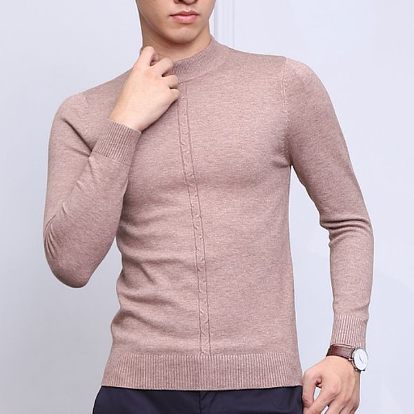 tee 2021 autumn and winter korean version of pure color wool half high neck new men's cashmere sweaters, White;black
tee 2021 autumn and winter korean version of pure color wool half high neck new men's cashmere sweaters, White;black