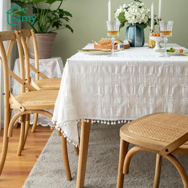table cloth french romantic wedding tablecloth cotton and linen cut flowers wool ball tassel white coffee for living room
table cloth french romantic wedding tablecloth cotton and linen cut flowers wool ball tassel white coffee for living room