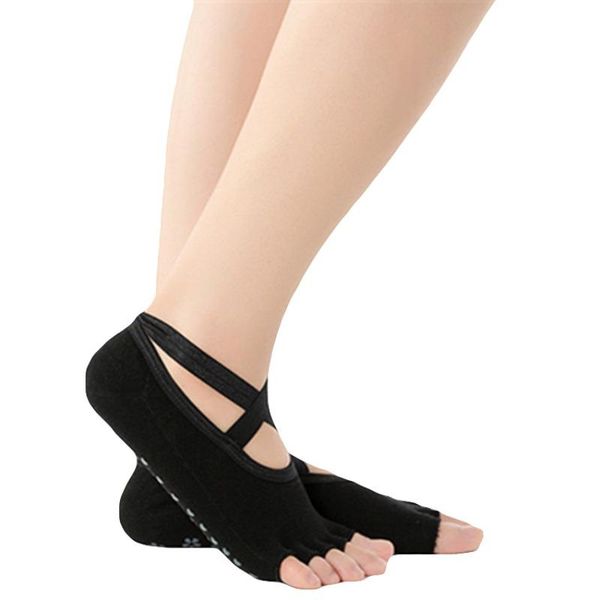 sports socks women yoga backless five toe anti-slip ankle grip pilates gym fitness ladies, Black
sports socks women yoga backless five toe anti-slip ankle grip pilates gym fitness ladies, Black