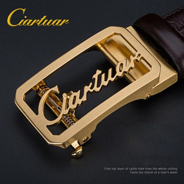 ciartuar official store men design genuine leather belt trousers luxury automatic buckle belts, Black;brown
ciartuar official store men design genuine leather belt trousers luxury automatic buckle belts, Black;brown