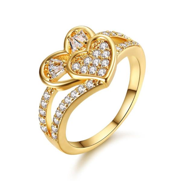 wedding rings gold double heart shape copper womens charm trendy simple for female girlfriend jewelry creativity gift wholesale, Slivery;golden
wedding rings gold double heart shape copper womens charm trendy simple for female girlfriend jewelry creativity gift wholesale, Slivery;golden