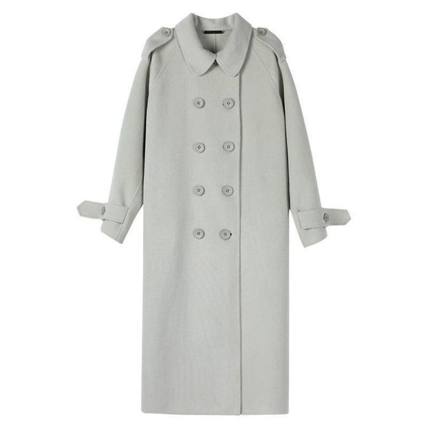 women's wool & blends woolen jacket autumn winter hepburn style solid color lapel double-breasted lace-up overcoat temperament commutin, Black
women's wool & blends woolen jacket autumn winter hepburn style solid color lapel double-breasted lace-up overcoat temperament commutin, Black