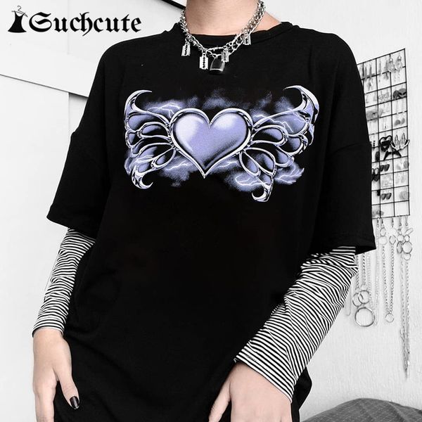 women's t-shirt gothic casual loose short sleeve for women y2k aesthetic printed o-neck oversize tshirts summer harajuku 0g2v, White
women's t-shirt gothic casual loose short sleeve for women y2k aesthetic printed o-neck oversize tshirts summer harajuku 0g2v, White