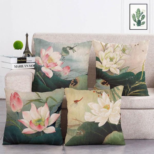 vintage style decorative throw pillows lotus flower cotton linen seat retro cushion cover for sofa home decor funda cojines t345 cushion/dec
vintage style decorative throw pillows lotus flower cotton linen seat retro cushion cover for sofa home decor funda cojines t345 cushion/dec