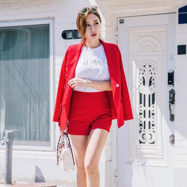 spring autumn womens pant suits set 2 pieces red shorts suit female blazers casual jacket and two-piece women's two piece pants, White
spring autumn womens pant suits set 2 pieces red shorts suit female blazers casual jacket and two-piece women's two piece pants, White