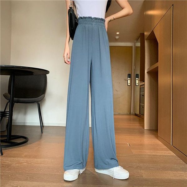 women's pants & capris women summer elastic waist solid color sweatpants woman korean wide leg trousers female fashion loose vintage ca, Black;white
women's pants & capris women summer elastic waist solid color sweatpants woman korean wide leg trousers female fashion loose vintage ca, Black;white