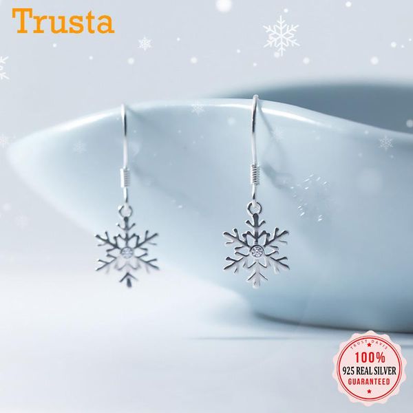 dangle & chandelier trustdavis real 925 sterling silver fashion winter snowflakes charm earrings for women wedding christmas jewelry da01-9
dangle & chandelier trustdavis real 925 sterling silver fashion winter snowflakes charm earrings for women wedding christmas jewelry da01-9