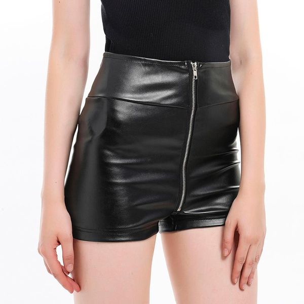 women's shorts women summer zipper faux leather pu high waist solid color night club wear 2021, White;black
women's shorts women summer zipper faux leather pu high waist solid color night club wear 2021, White;black