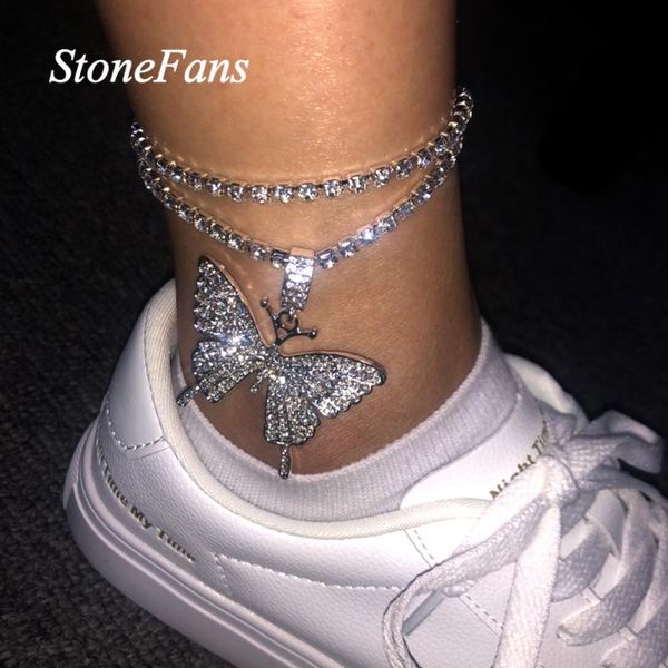 anklets stonefans shiny rhinestone big butterfly pendant anklet wholesale for women luxury jewelry double layer chain, Red;blue
anklets stonefans shiny rhinestone big butterfly pendant anklet wholesale for women luxury jewelry double layer chain, Red;blue