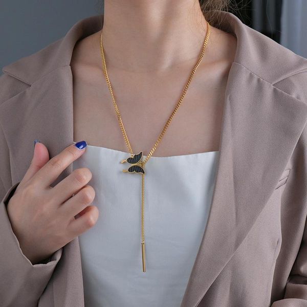 chains sweet butterfly pendant necklace for women fairy simple temperament niche cold wind clavicle chain wedding party jewelry gifts, Silver
chains sweet butterfly pendant necklace for women fairy simple temperament niche cold wind clavicle chain wedding party jewelry gifts, Silver