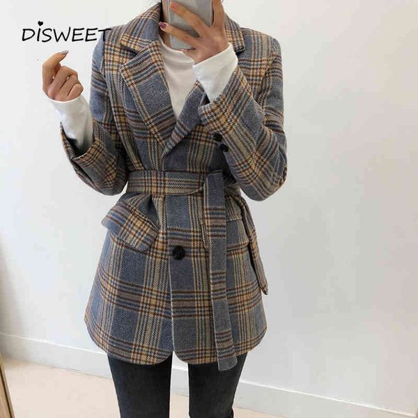 suits striped notched suit woman jacket korean long-sleeved single-breasted belt blazer autumn winter slim tweed ladies, White;black
suits striped notched suit woman jacket korean long-sleeved single-breasted belt blazer autumn winter slim tweed ladies, White;black