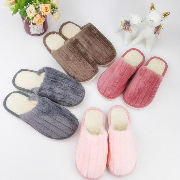 women winter plush warm slippers couple casual furry indoor bedroom shoes ladies non slip soft sole comfort flat home flip flops, Black
women winter plush warm slippers couple casual furry indoor bedroom shoes ladies non slip soft sole comfort flat home flip flops, Black