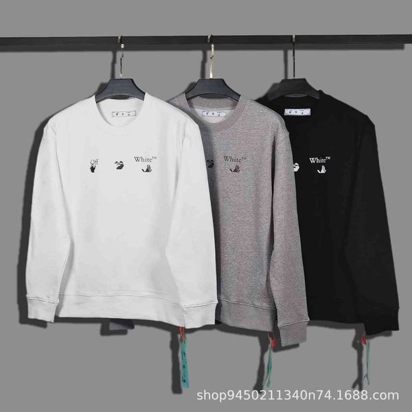 2021 autumn winter off new color blue gradient printing series round neck sweater digital direct spray men's and women's hair, Black
2021 autumn winter off new color blue gradient printing series round neck sweater digital direct spray men's and women's hair, Black