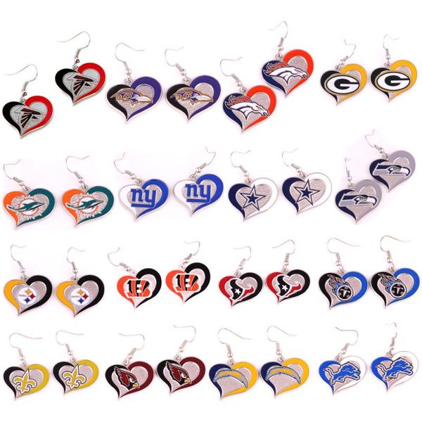 dangle & chandelier 32 diy football team logo rugby heart shape sports teams earrring, Silver
dangle & chandelier 32 diy football team logo rugby heart shape sports teams earrring, Silver