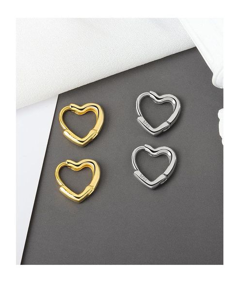 hoop & huggie sterlling silver 925 love heart earrings for women girl valentines gifts daily jewelry accessories, Golden;silver
hoop & huggie sterlling silver 925 love heart earrings for women girl valentines gifts daily jewelry accessories, Golden;silver
