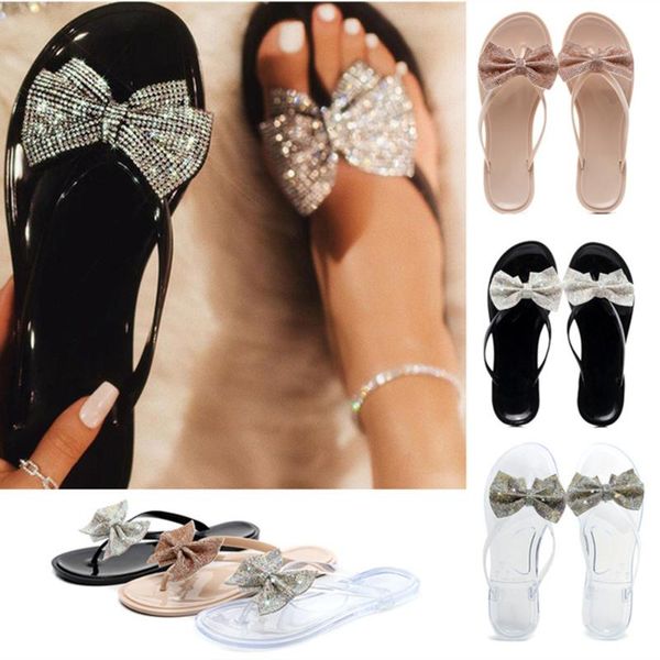 slippers women jelly shoes flats pvc transaprent butterfly knot rhinestone beach big size fashion flip flops, Black
slippers women jelly shoes flats pvc transaprent butterfly knot rhinestone beach big size fashion flip flops, Black