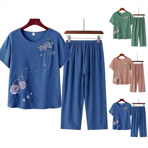 short sleeve t shirt womenpant floral print loose loungewear home outfit ladies sleepwear female nightwear pajamas, White
short sleeve t shirt womenpant floral print loose loungewear home outfit ladies sleepwear female nightwear pajamas, White