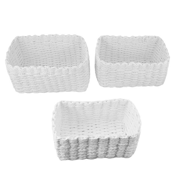 3pcs Mutifunctiona Storage Basket Kitchen Home Organizer Sundry Hoder White Paper Rope Storage Basket
3pcs Mutifunctiona Storage Basket Kitchen Home Organizer Sundry Hoder White Paper Rope Storage Basket