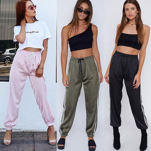 women ladies casual fashion active pants 3 style solid striped slim high waist elastic pencil size s-xl women's & capris, Black;white
women ladies casual fashion active pants 3 style solid striped slim high waist elastic pencil size s-xl women's & capris, Black;white
