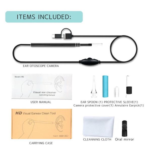 ear cleaner earpick endoscope 5.5mm lens otoscope earwax cleaning spoon remover for smartphone pc ip cameras
ear cleaner earpick endoscope 5.5mm lens otoscope earwax cleaning spoon remover for smartphone pc ip cameras