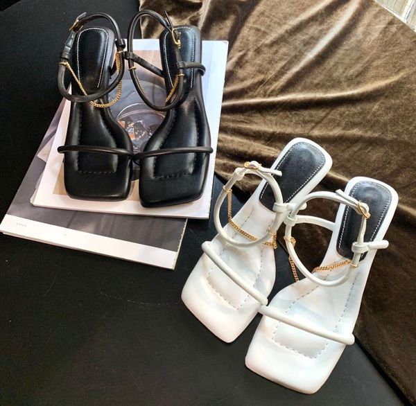 80% off store online 2021 spring summer sandals woman chain decor shoes genuine leather 2.5cm heels square toe women thin strap shoe, Black
80% off store online 2021 spring summer sandals woman chain decor shoes genuine leather 2.5cm heels square toe women thin strap shoe, Black