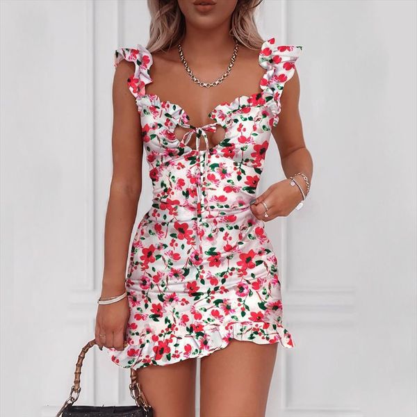 summer floral print tied womens dress detail ruffles mini sleeveless casual vacation beach short dresses sundres, Black;gray
summer floral print tied womens dress detail ruffles mini sleeveless casual vacation beach short dresses sundres, Black;gray