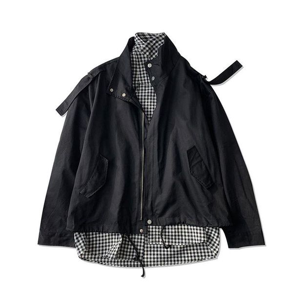 men's jackets spring autumn plaid stitching fake two-piece jacket men korean loose casual harajuku streetwear bomber 2xl, Black;brown
men's jackets spring autumn plaid stitching fake two-piece jacket men korean loose casual harajuku streetwear bomber 2xl, Black;brown