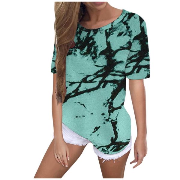 women's t-shirt summer women tie dye t shirt short sleeve tees casual clothing loose female o neck ladies, White
women's t-shirt summer women tie dye t shirt short sleeve tees casual clothing loose female o neck ladies, White