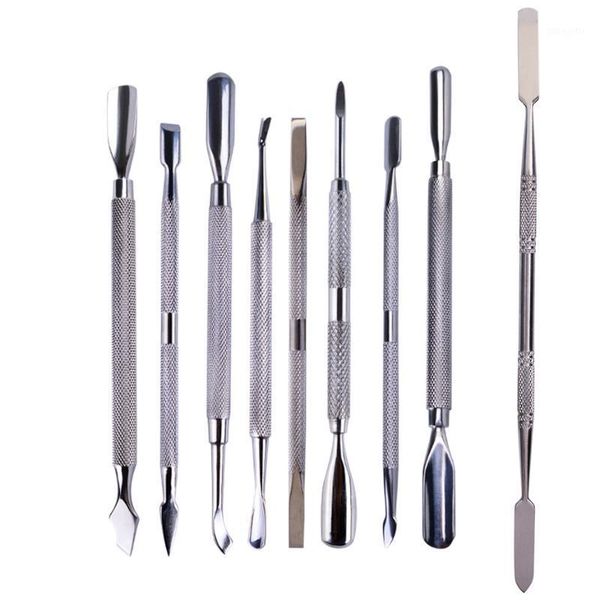 1pcs manicure nail pusher 9 type stainless steel remover cleaner double sided cuticle for nails pedicure tr1-91, Silver
1pcs manicure nail pusher 9 type stainless steel remover cleaner double sided cuticle for nails pedicure tr1-91, Silver
