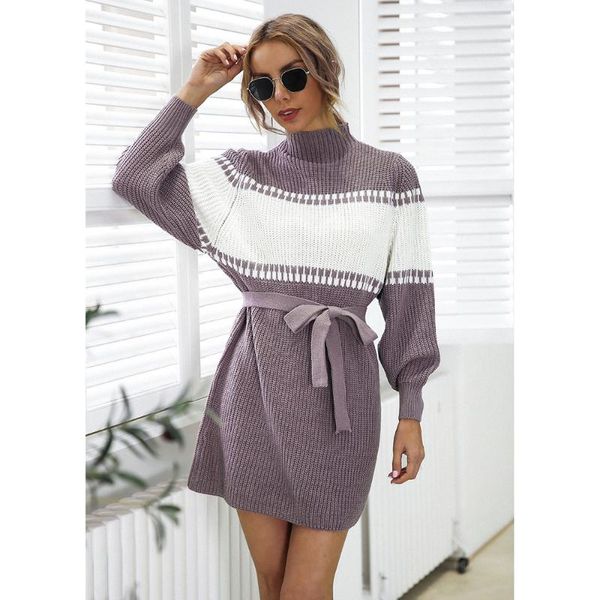women's sweaters women's sweaters autumn winter knitted dress half high neck lantern sleeve color block sweater woman clothes dres, White;black
women's sweaters women's sweaters autumn winter knitted dress half high neck lantern sleeve color block sweater woman clothes dres, White;black