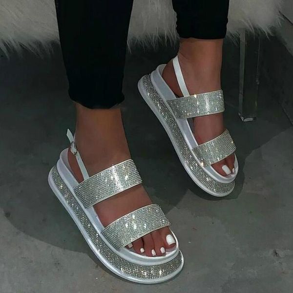 women shoes summer bling crystal rhinestone ladies gladiator beach sandals with platform fashion wedges woman rome footwear, Black
women shoes summer bling crystal rhinestone ladies gladiator beach sandals with platform fashion wedges woman rome footwear, Black