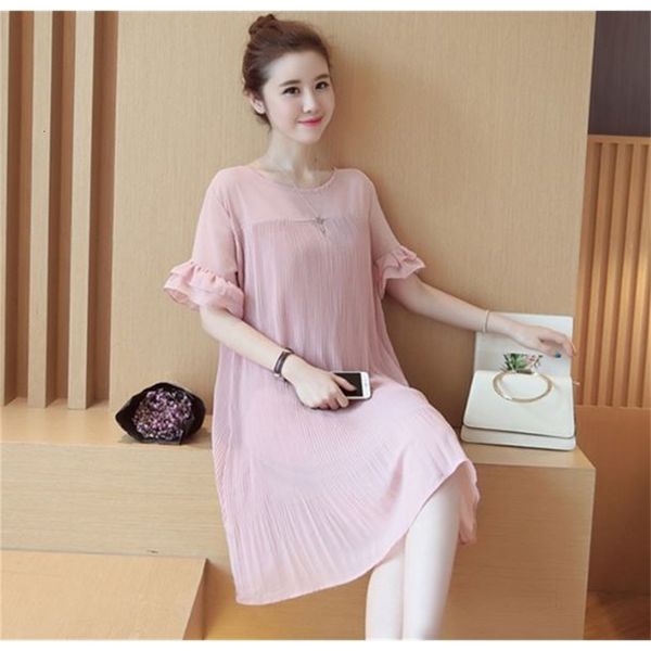 maternity dress summer chiffon pregnant women short sleeve for casual maternity vestido clothes pleated pregnancy clothing plus size, White
maternity dress summer chiffon pregnant women short sleeve for casual maternity vestido clothes pleated pregnancy clothing plus size, White